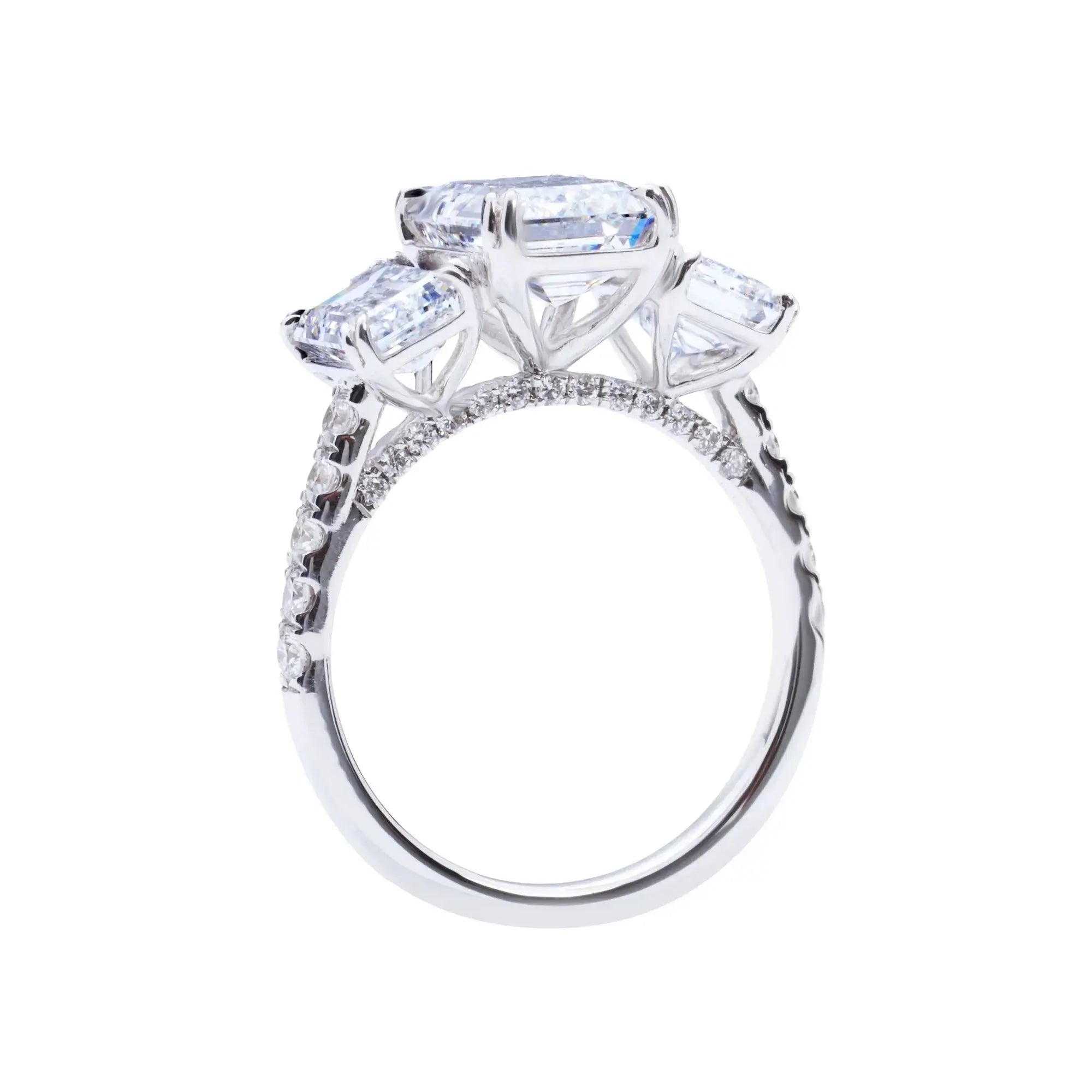 Elizabeth's Promise 5 CT Emerald Diamond Ring
