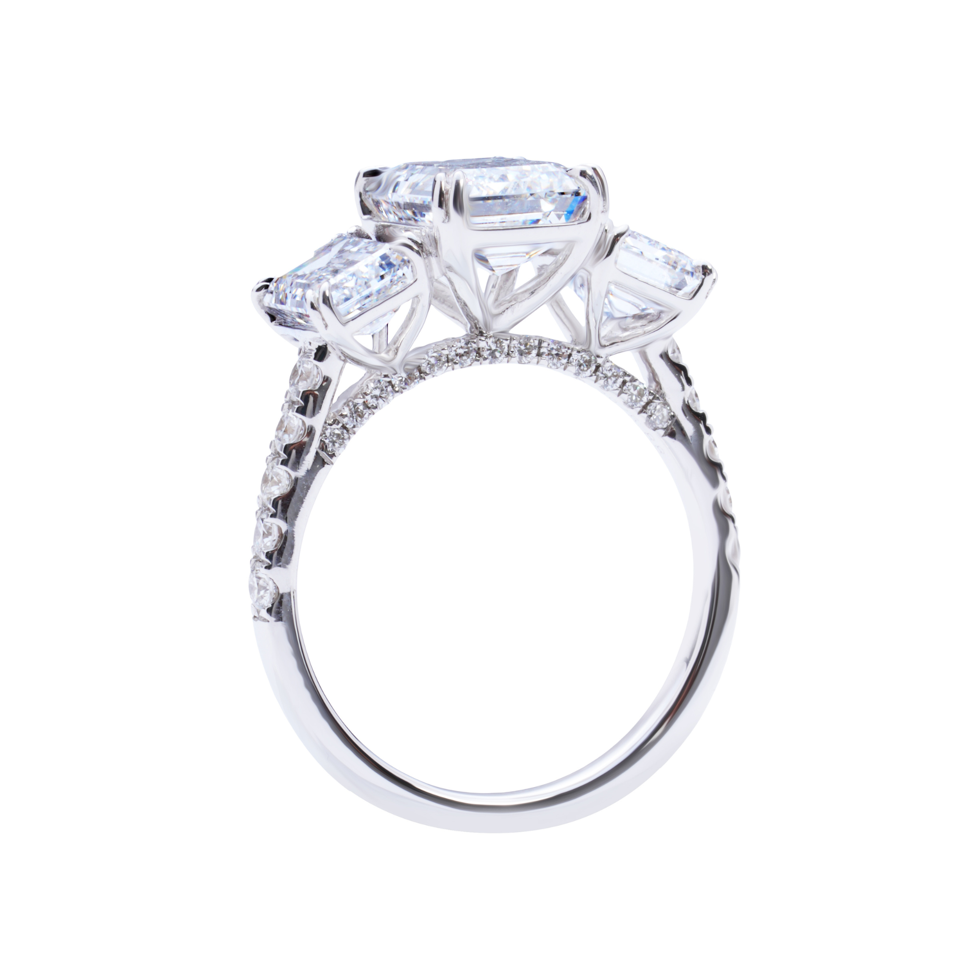 Elizabeth's Promise 5 CT Emerald Diamond Ring