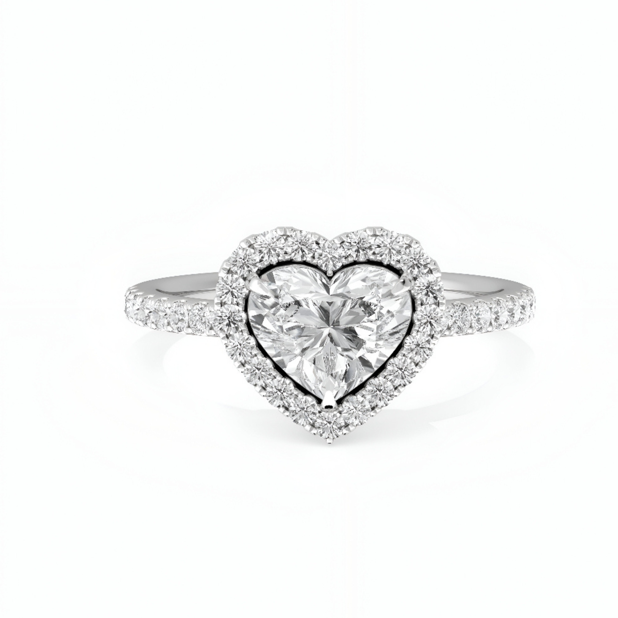1.5 CT Enduring Heart Solitaire Ring