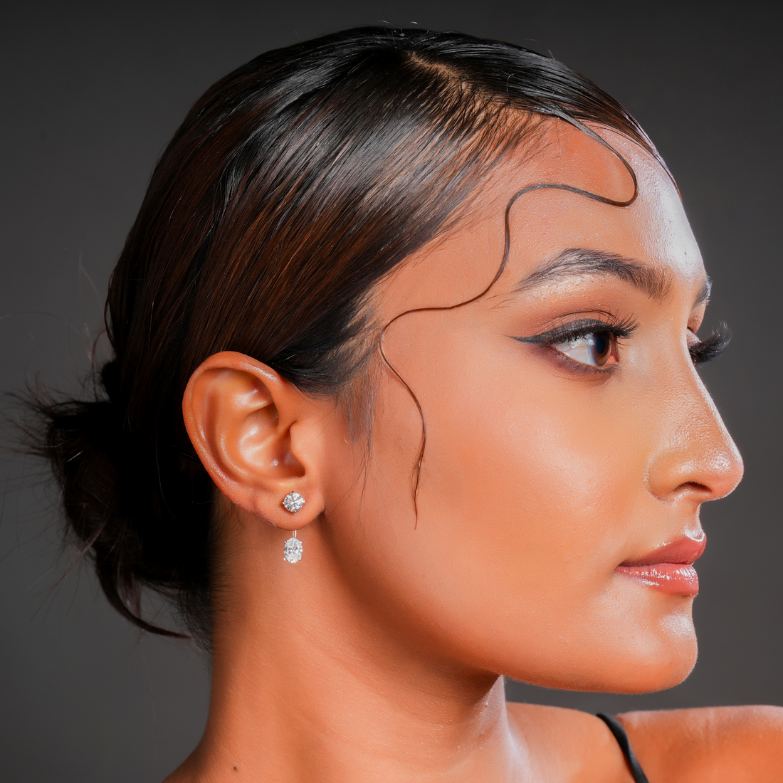 Elysian Spark Diamond Ear Jackets