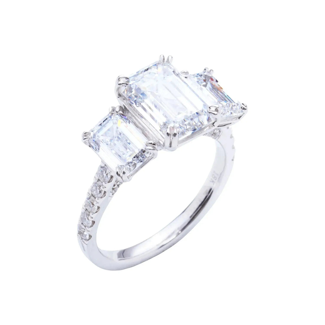 Elizabeth's Promise 5 CT Emerald Diamond Ring