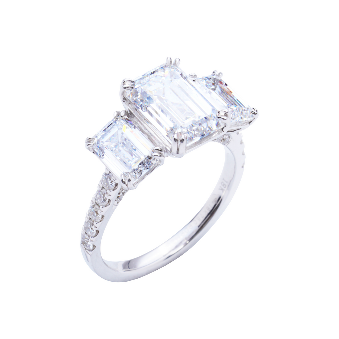 Elizabeth's Promise 5 CT Emerald Diamond Ring
