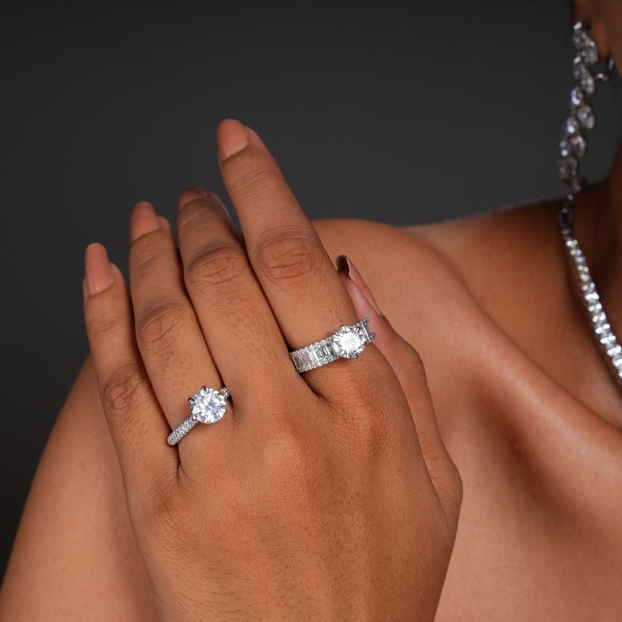 2 Carat Noire Classic Solitaire Diamond Ring