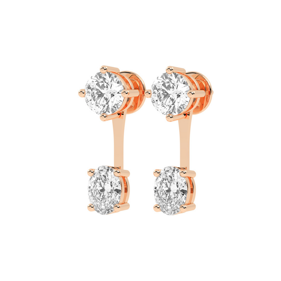 Elysian Spark Diamond Ear Jackets