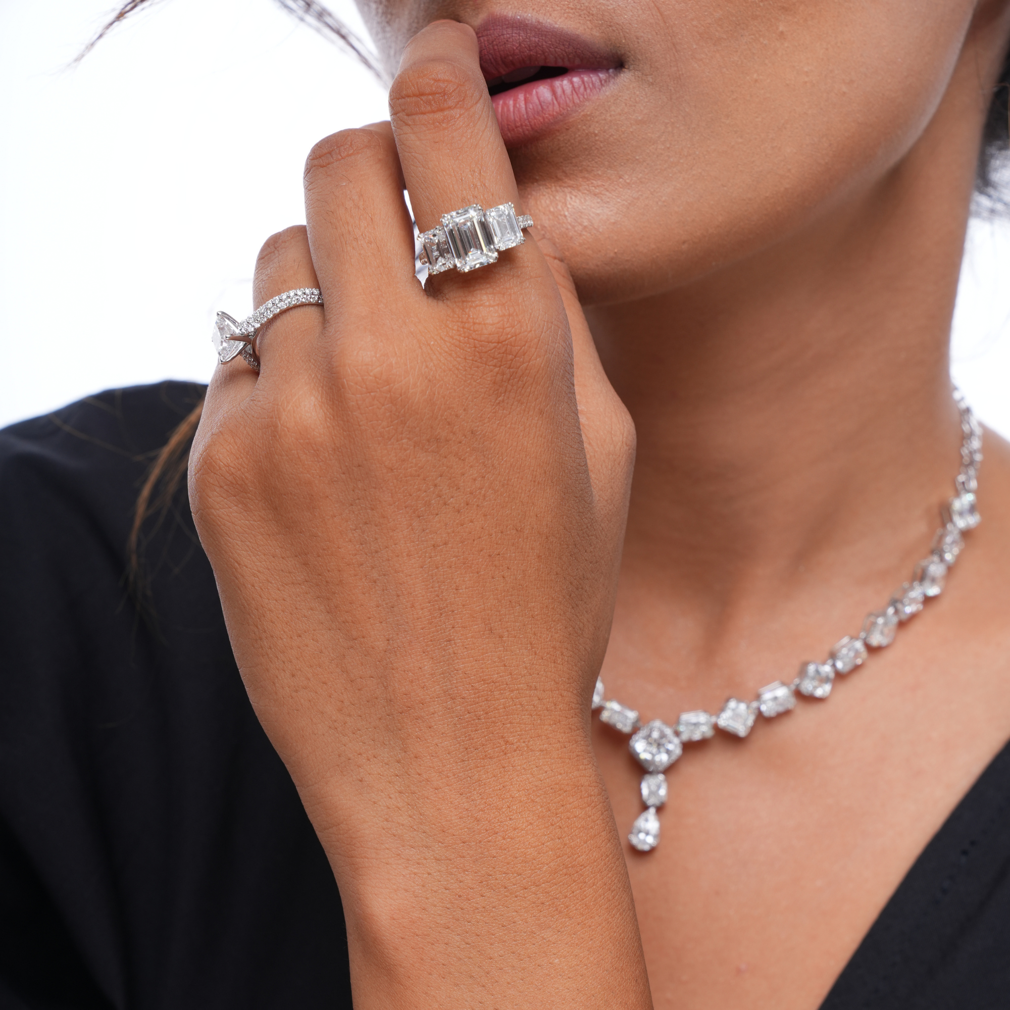 Elizabeth's Promise 5 CT Emerald Diamond Ring