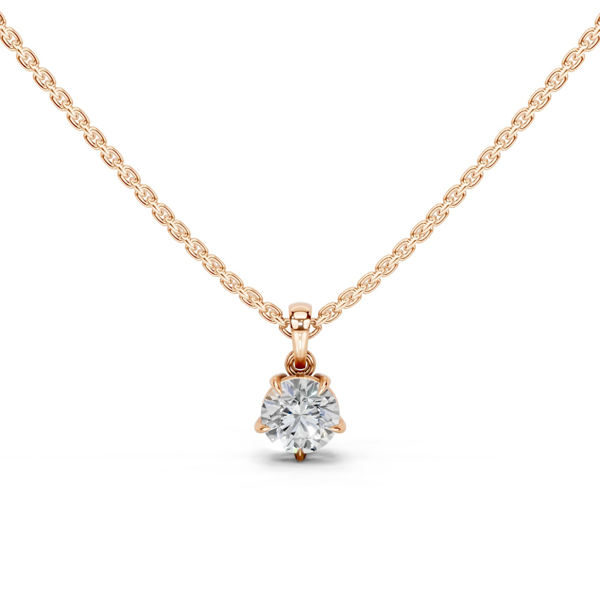 1 Carat Solitaire Drop Pendant