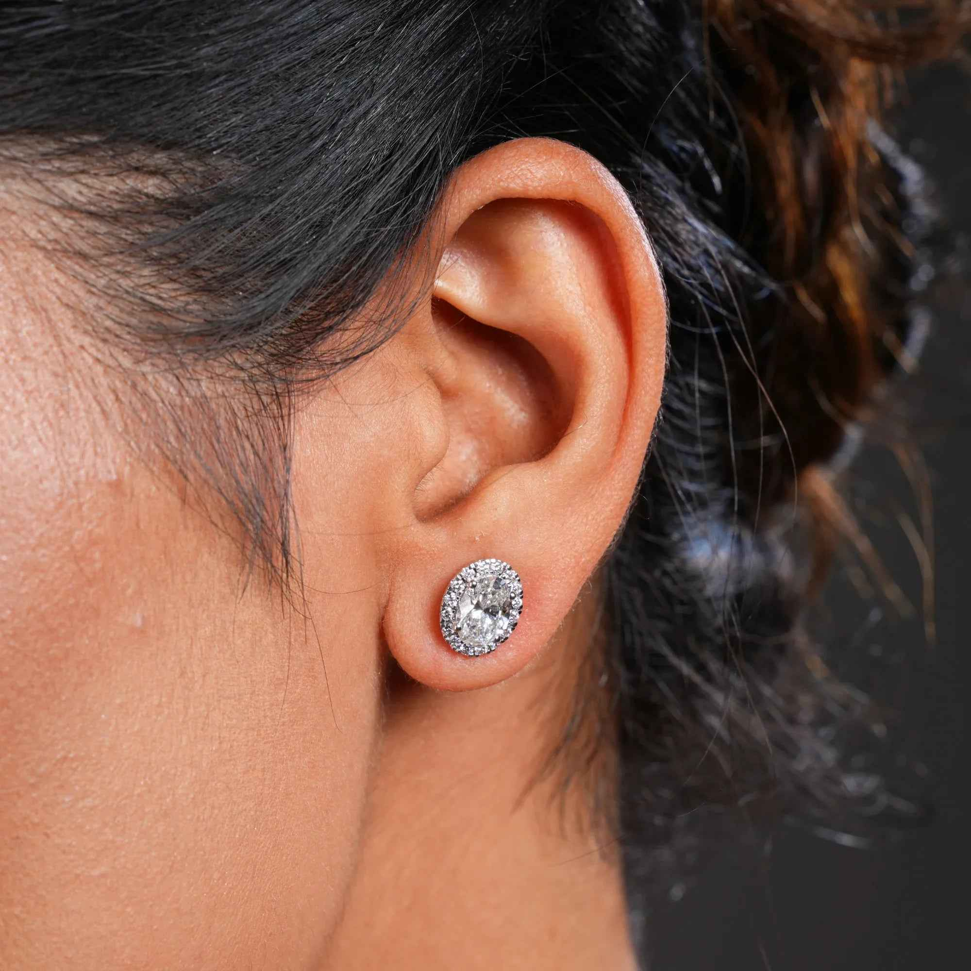2.4 Carat Luxe Oval Solitaire Studs