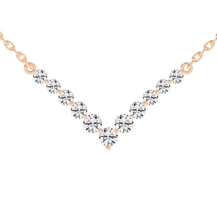 Velvet "V" Charm Diamond Pendant