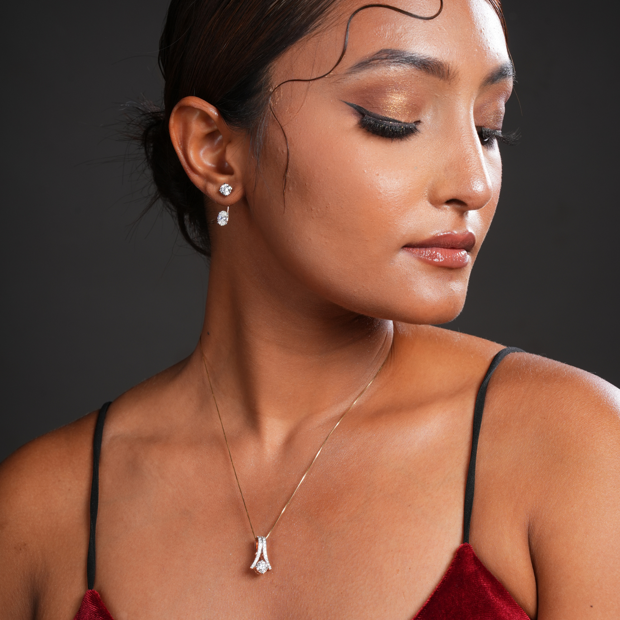 Eternal Rose Solitaire Pendant