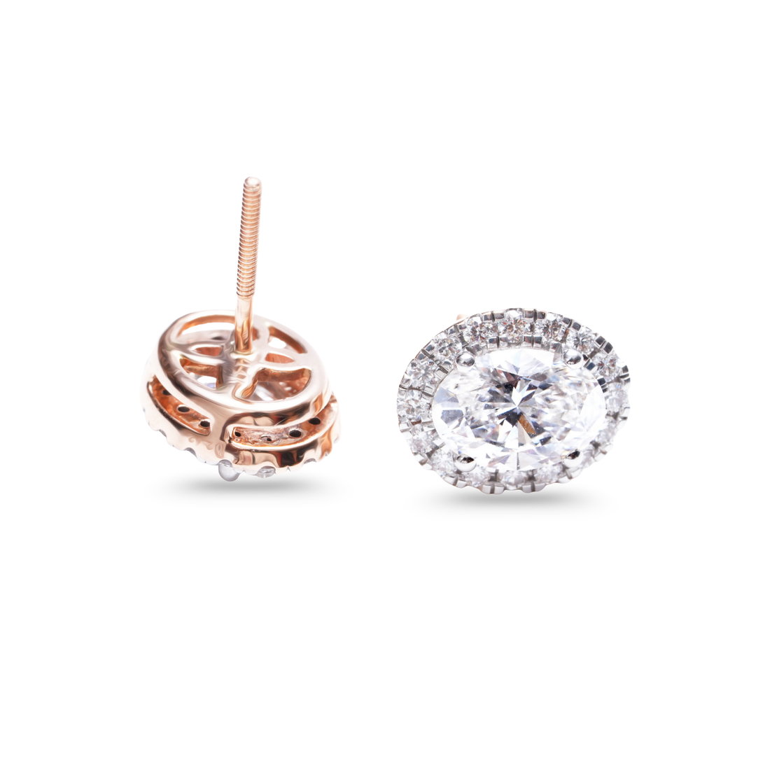 1 CT Luxe Radiant Solitaire Studs