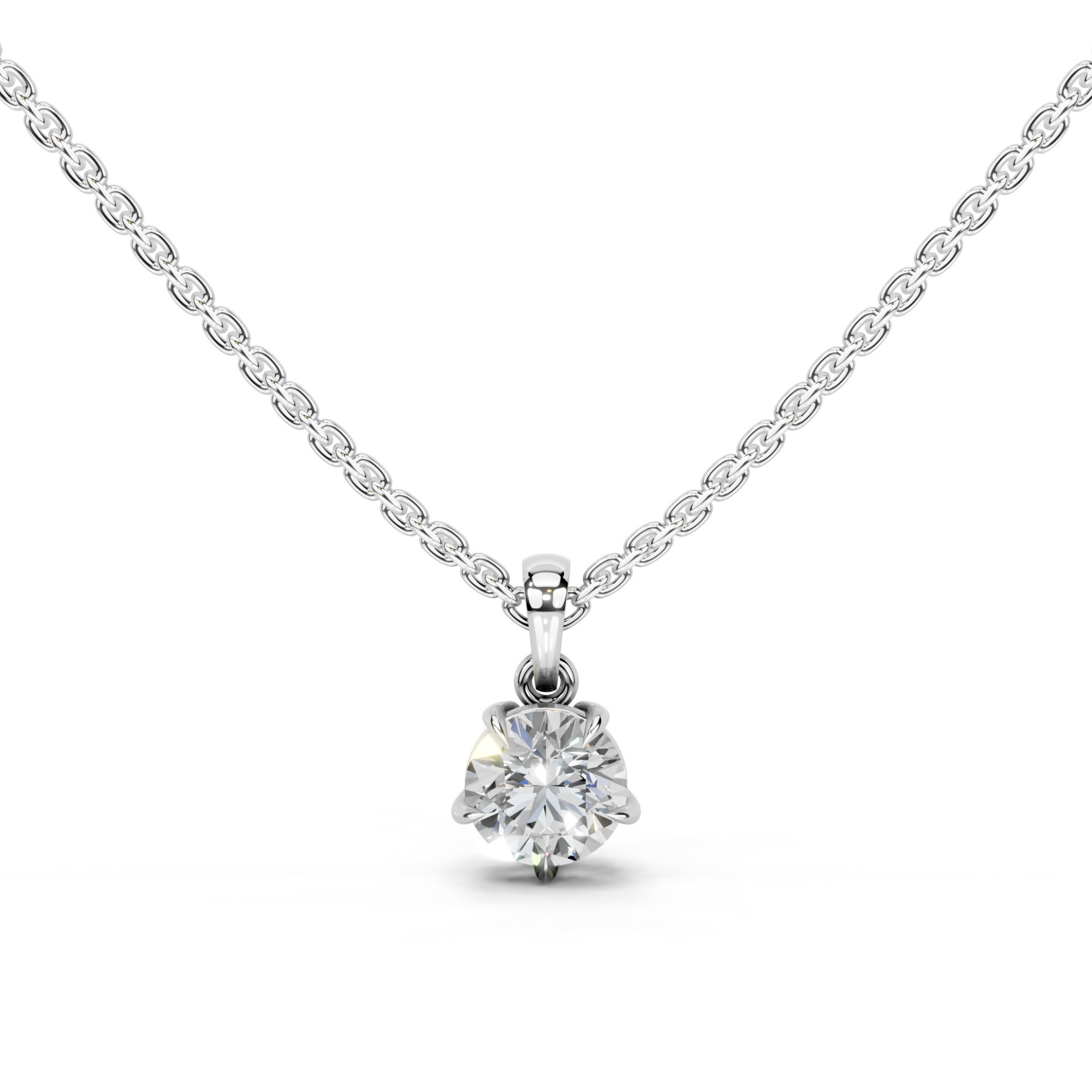 1 Carat Solitaire Drop Pendant