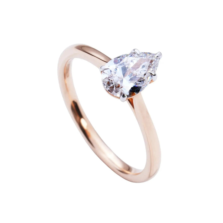 1 CT Eternal Pear Diamond Engagement Ring