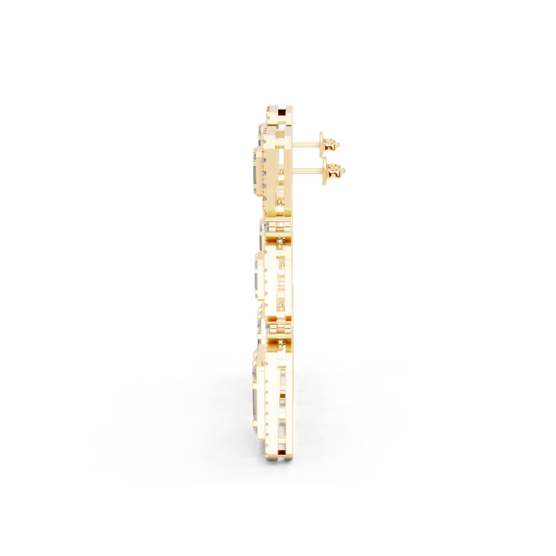 Timeless Brilliance: 3.8 Carat Diamond Danglers