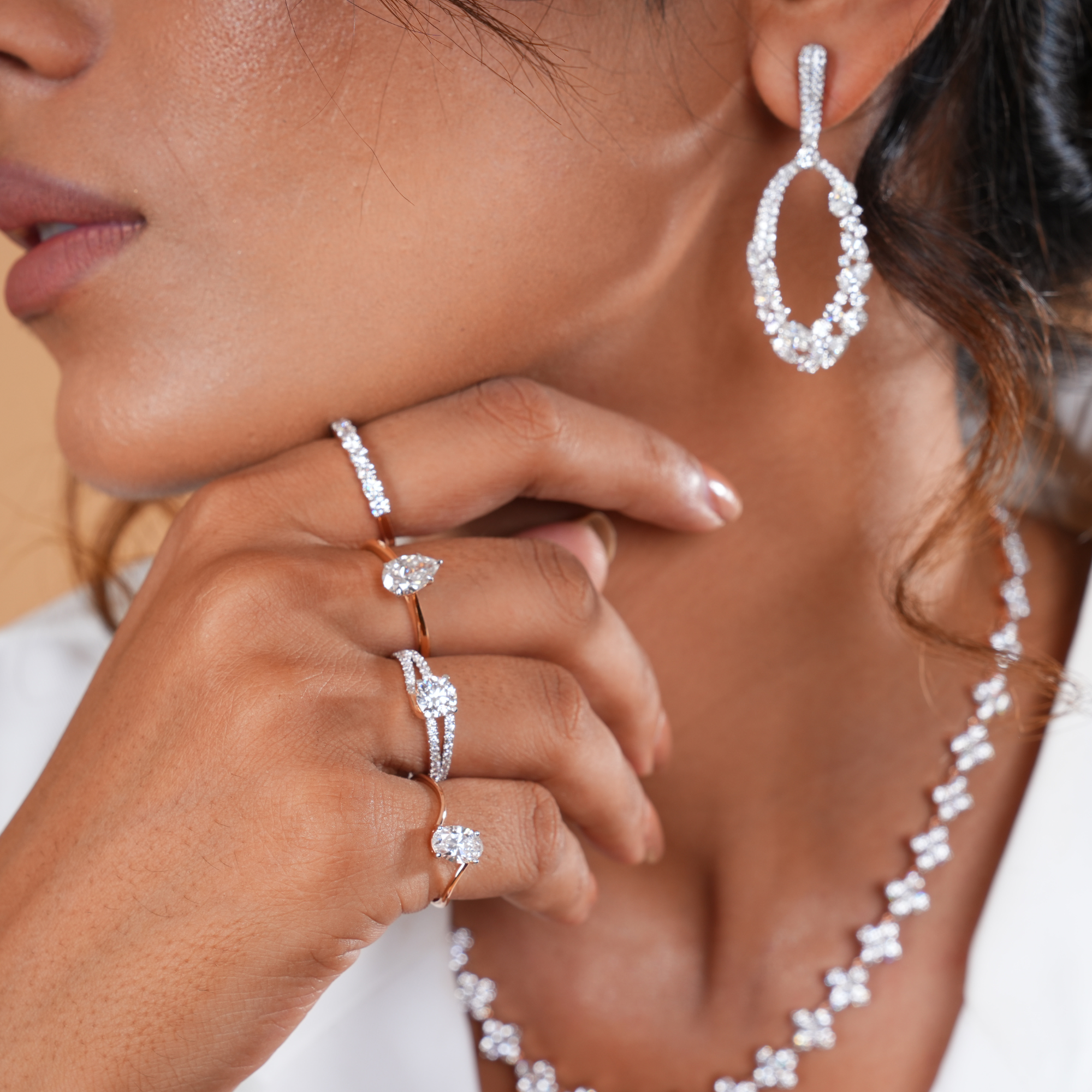 1 CT Eternal Pear Diamond Engagement Ring