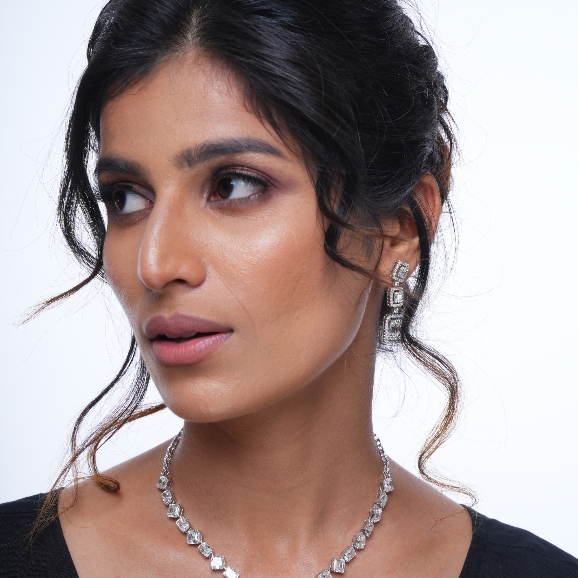 Timeless Brilliance: 3.8 Carat Diamond Danglers