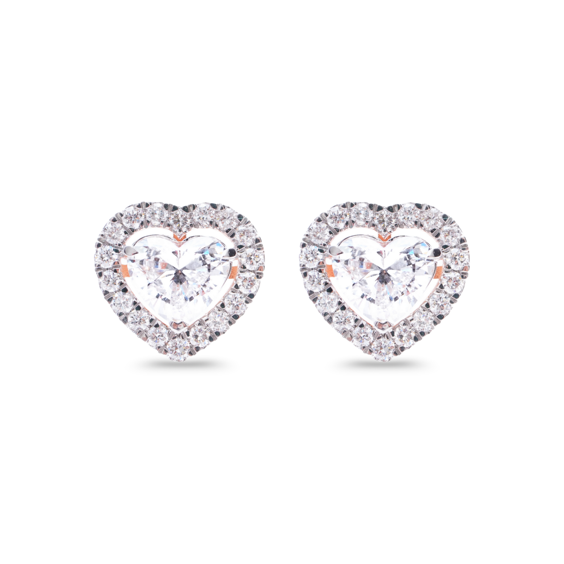 Eugenie Heart Diamond Studs
