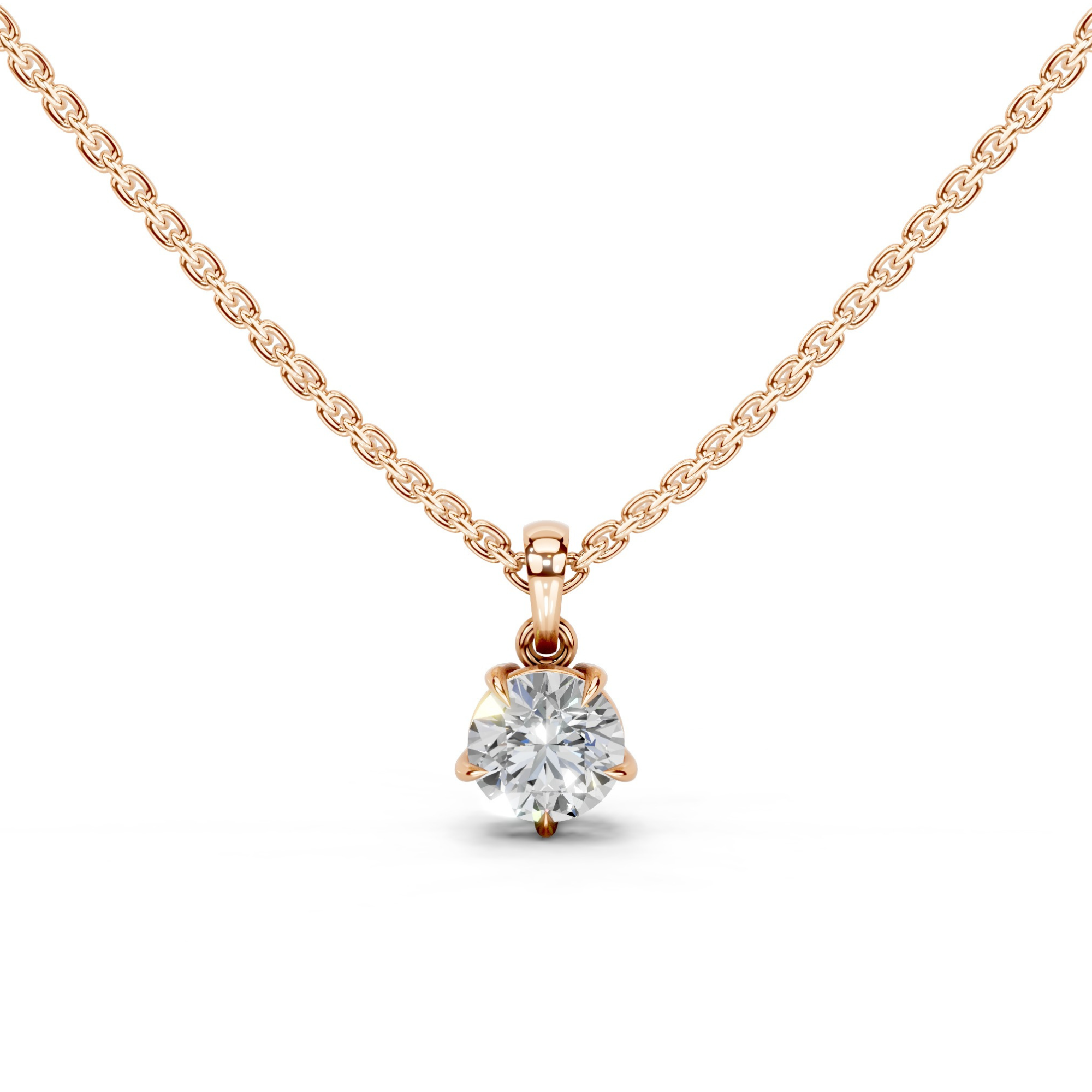 1 Carat Solitaire Drop Pendant