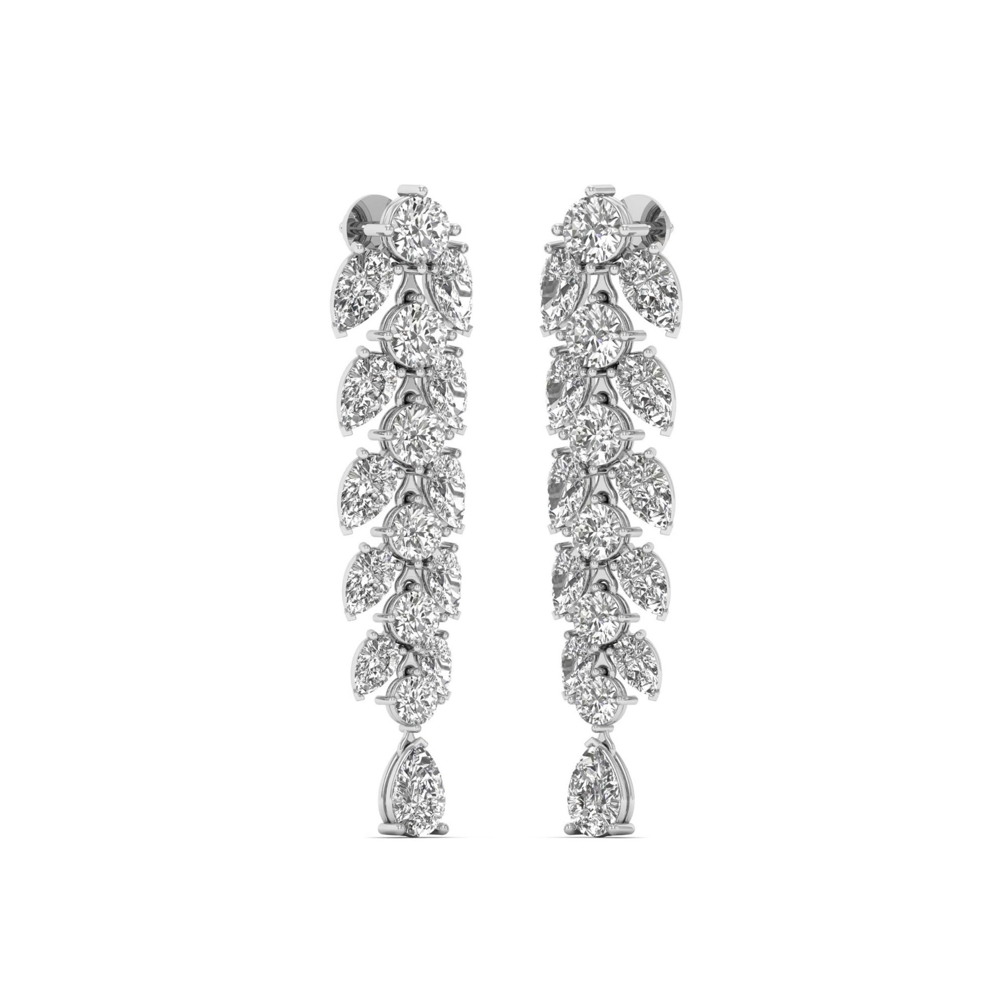 Majesty in Motion: Diamond Danglers