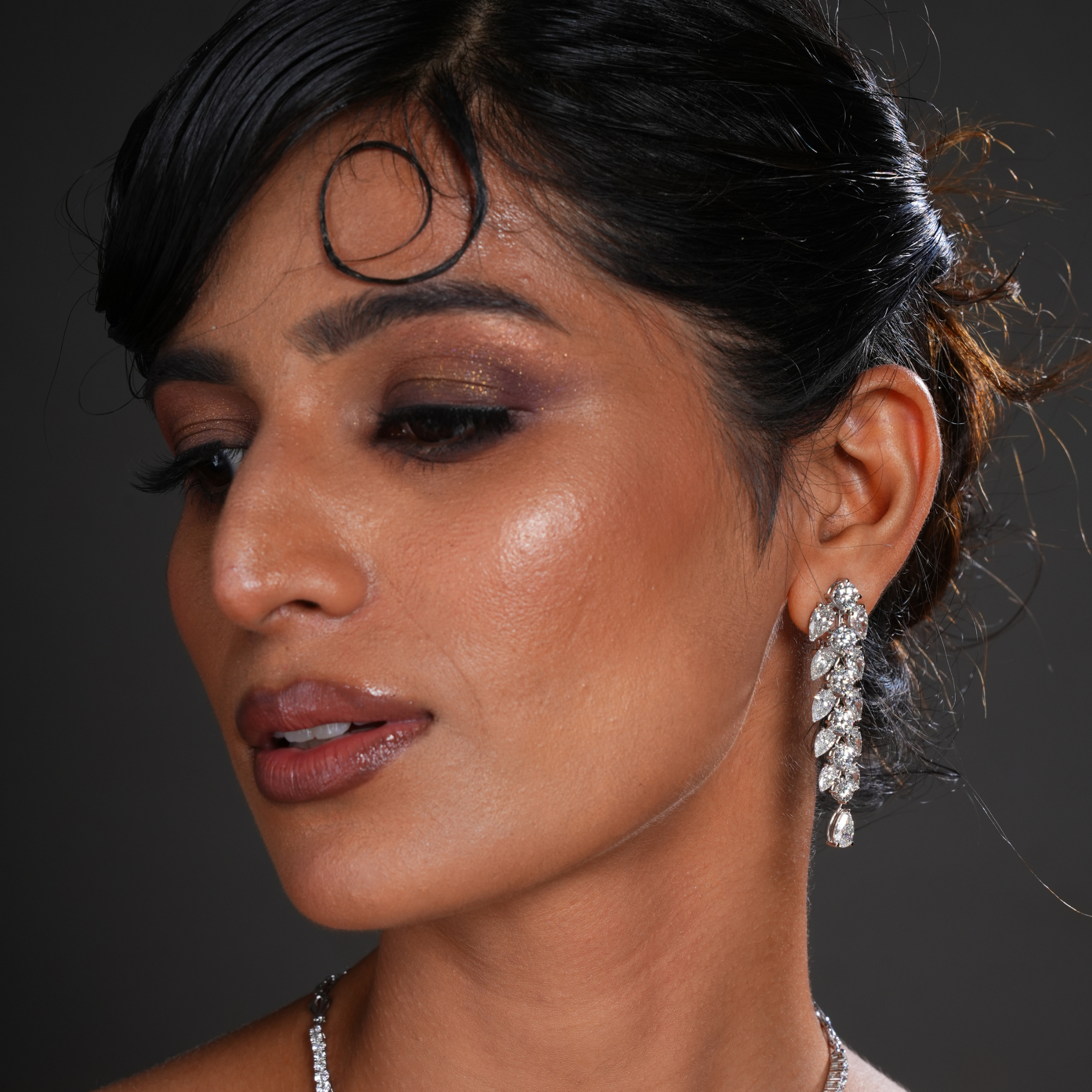 Majesty in Motion: Diamond Danglers