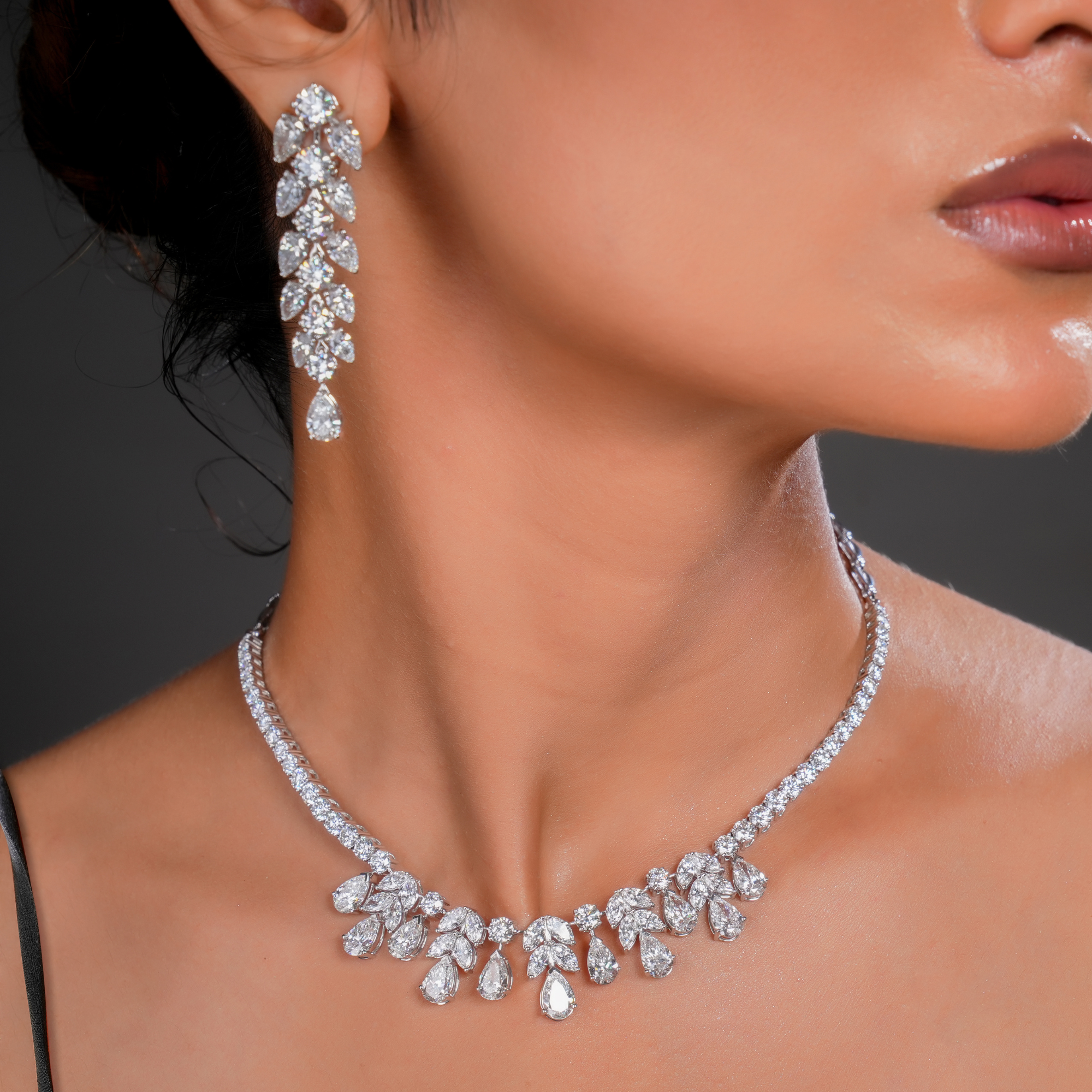 Majesty in Motion: Diamond Danglers