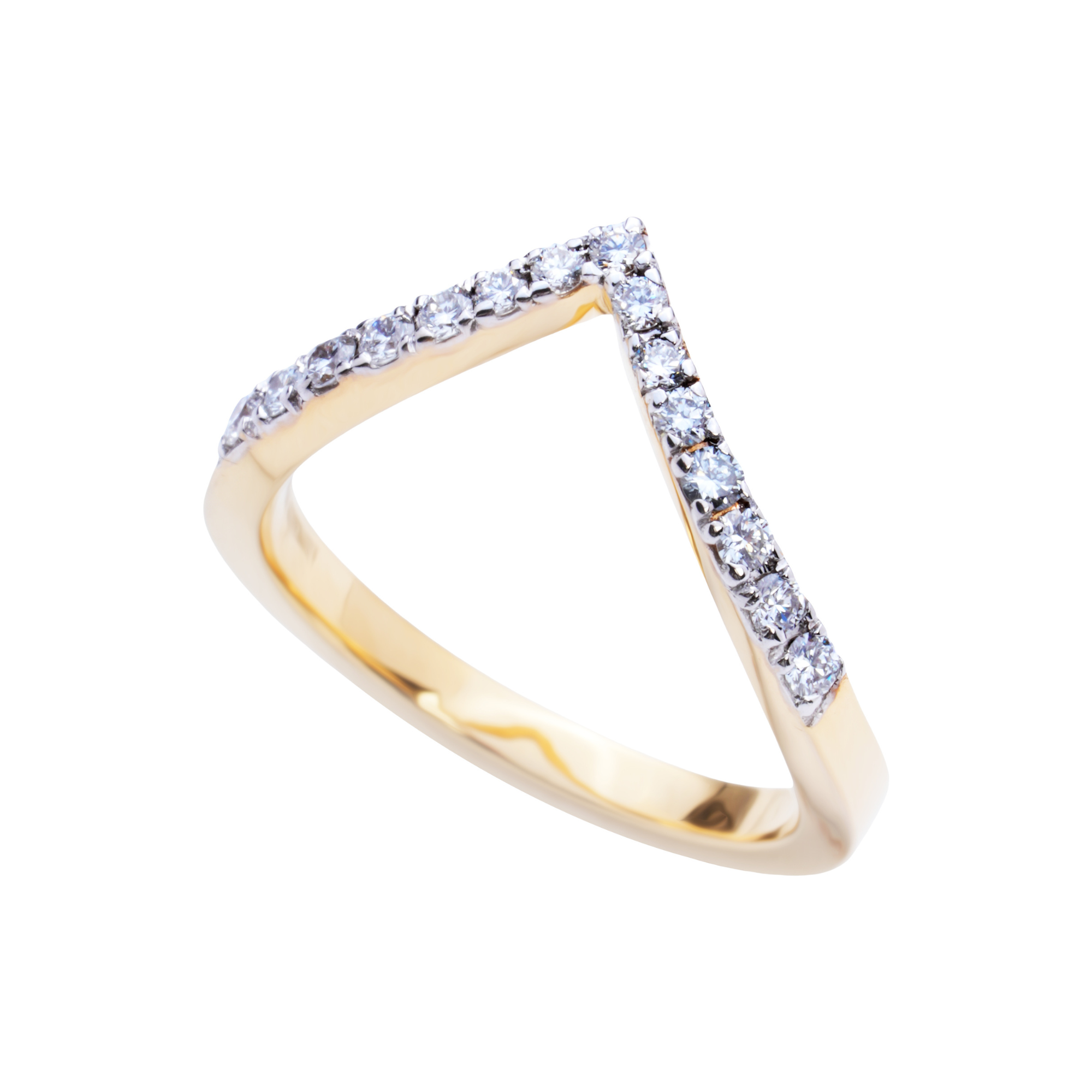 Solène Chevron Diamond Ring