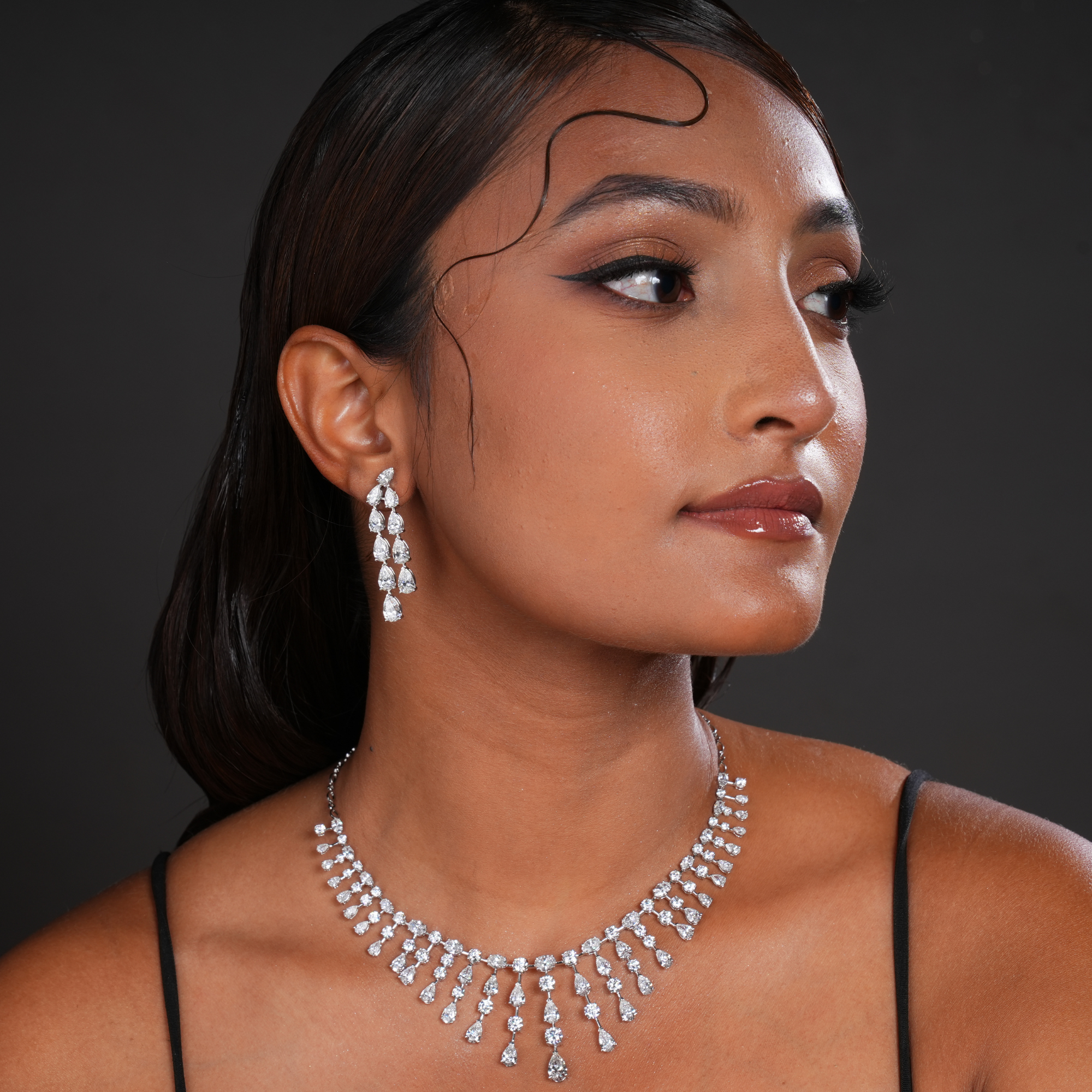 Celestial Sparkle Diamond Danglers