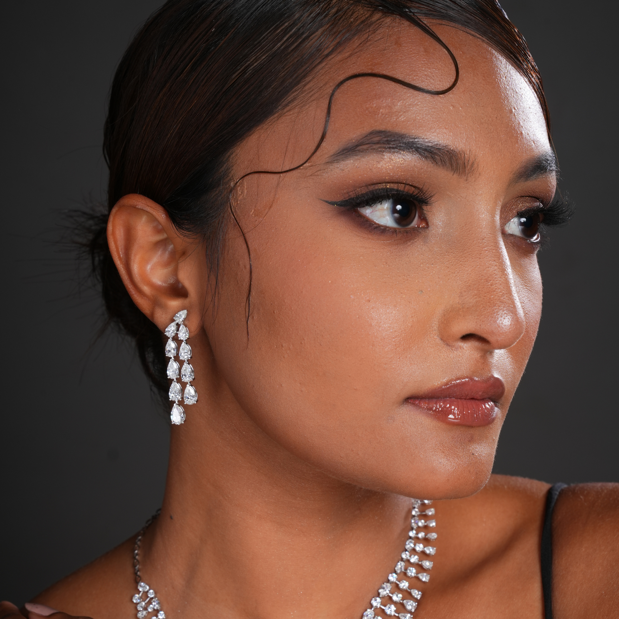 Celestial Sparkle Diamond Danglers