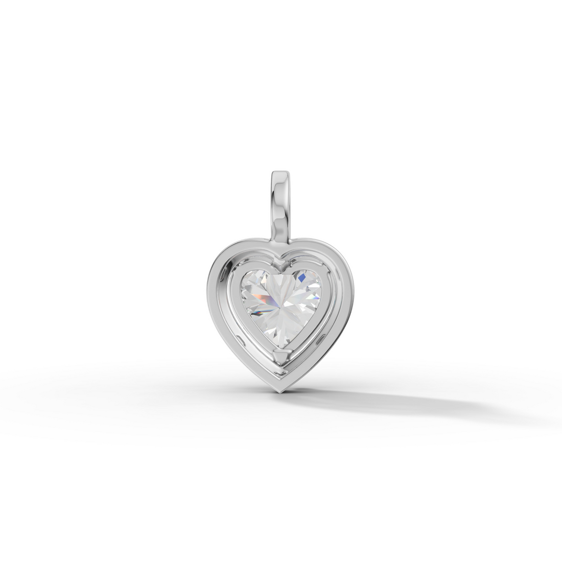 1 Carat Crimson Heart Solitaire Pendant