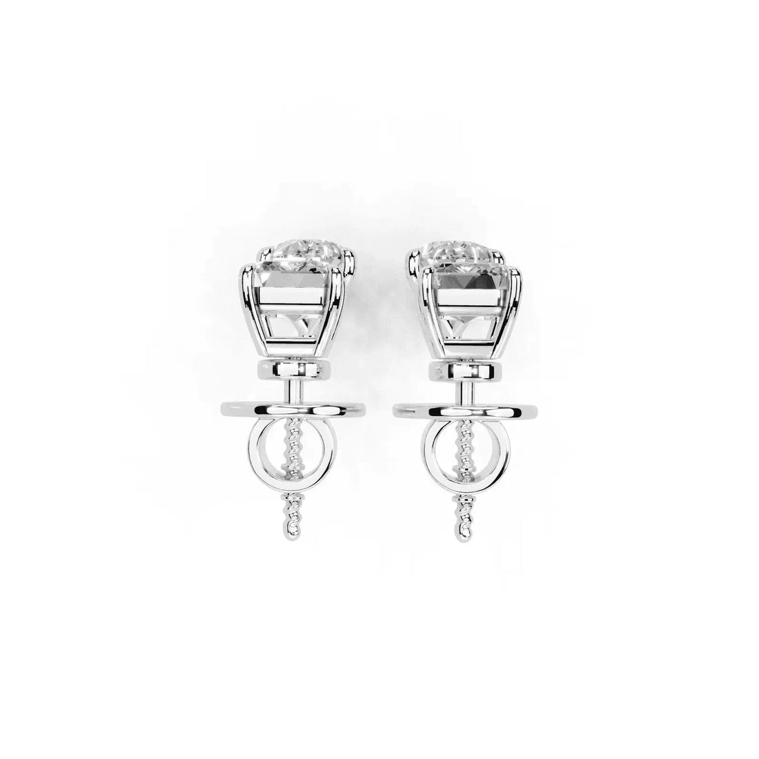 4 Carat Vespera Solitaires with Detachable Pear Jackets