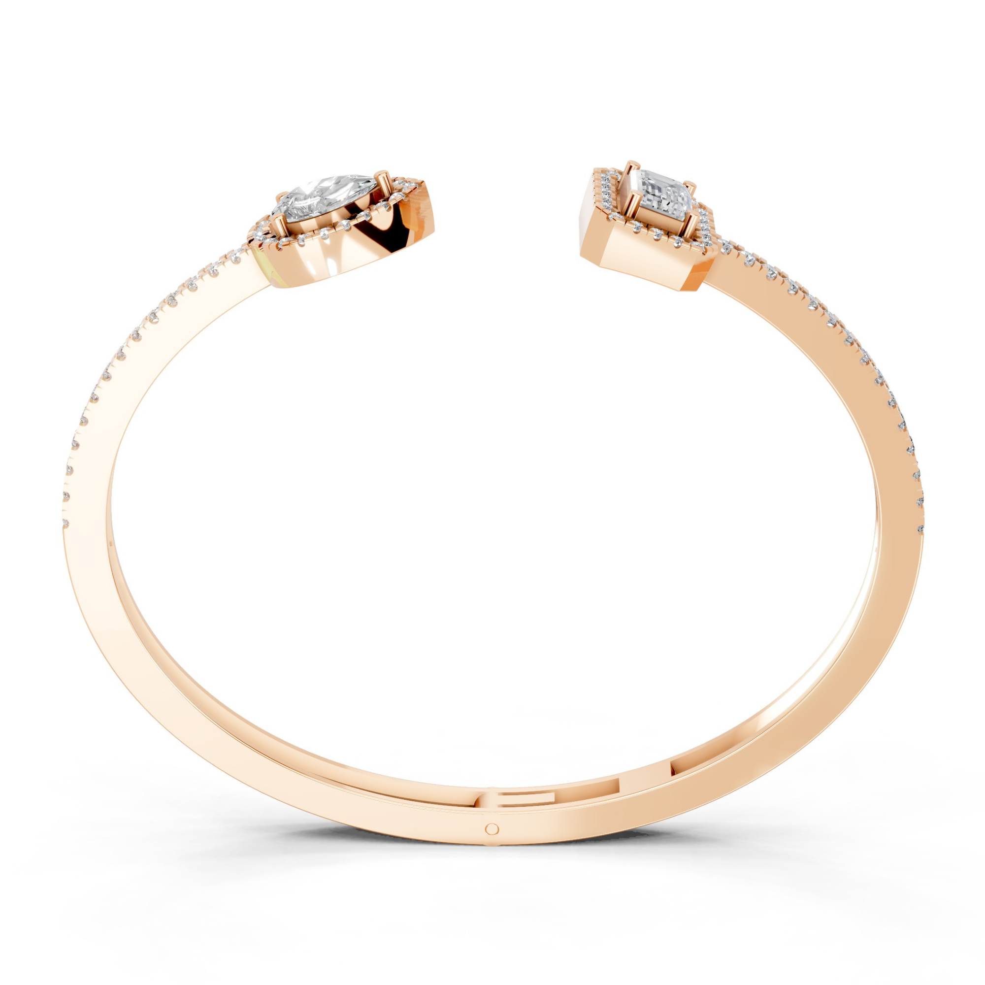 Toi et Moi Emerald and Pear Bracelet