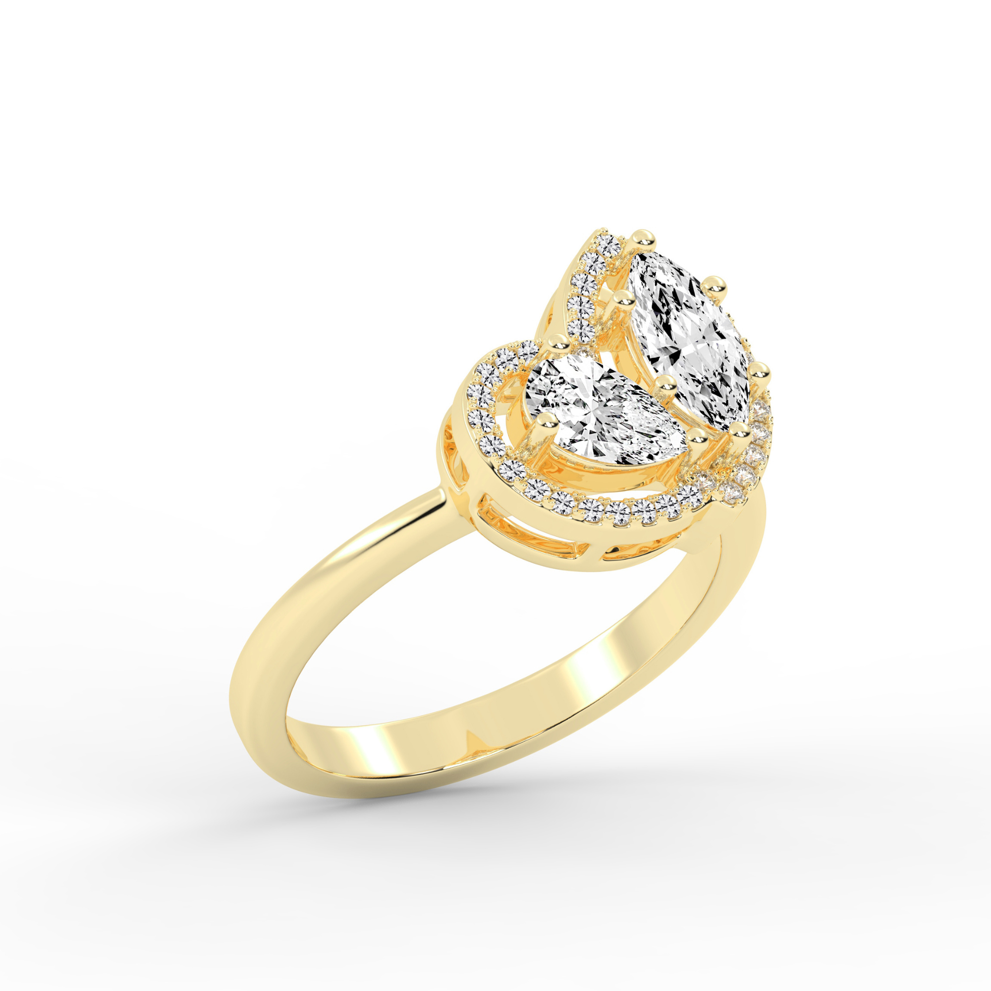 Deux Etoiles Diamond Ring