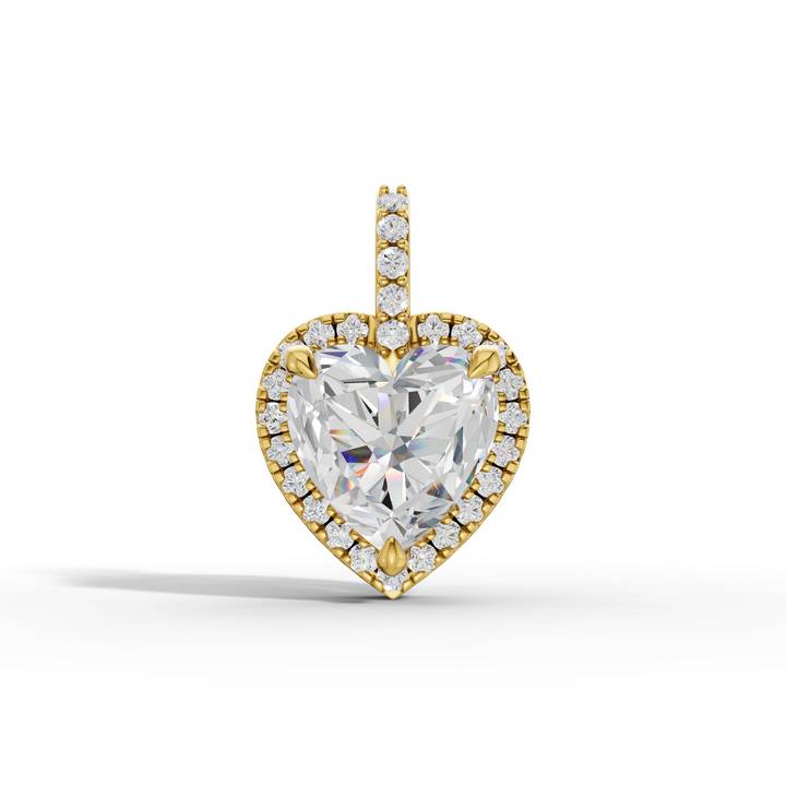 1 Carat Crimson Heart Solitaire Pendant
