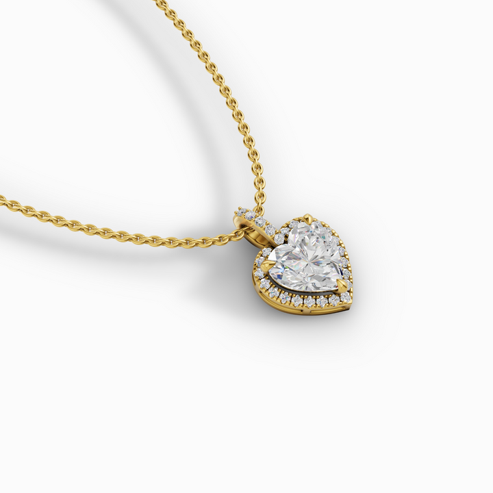 1 Carat Crimson Heart Solitaire Pendant