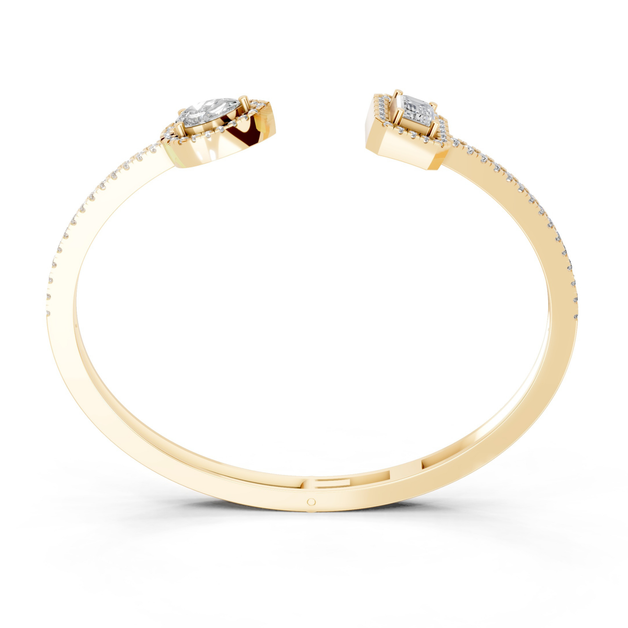 Toi et Moi Emerald and Pear Bracelet