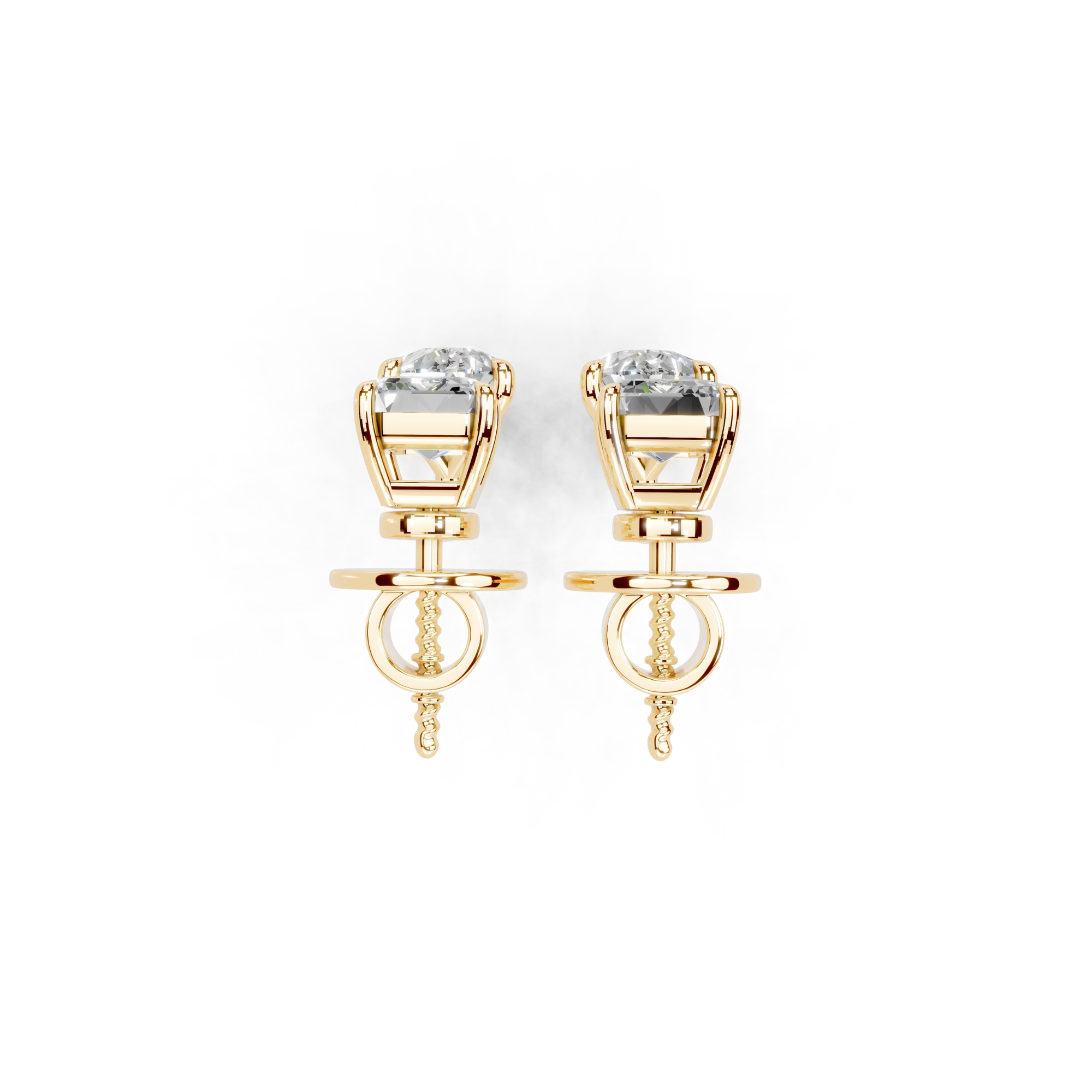 4 Carat Vespera Solitaires with Detachable Pear Jackets