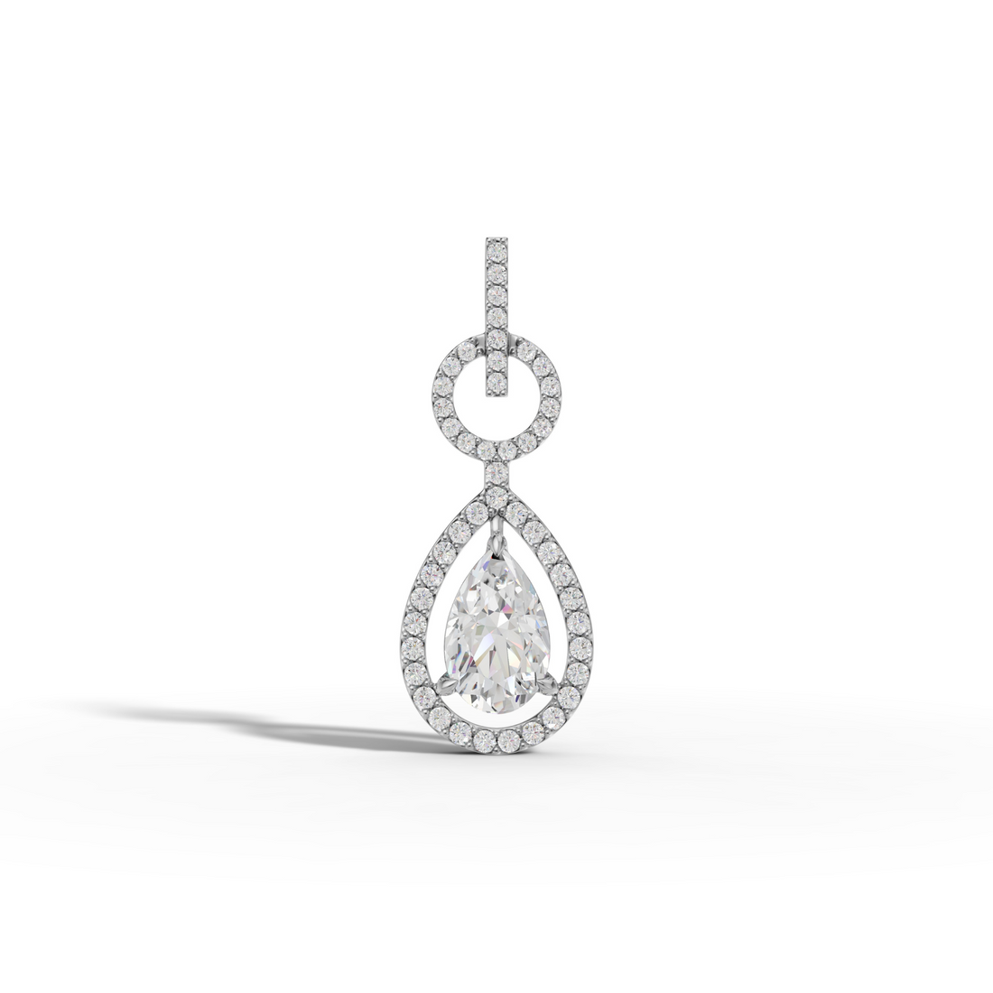 Aurora Drop Diamond Pendant
