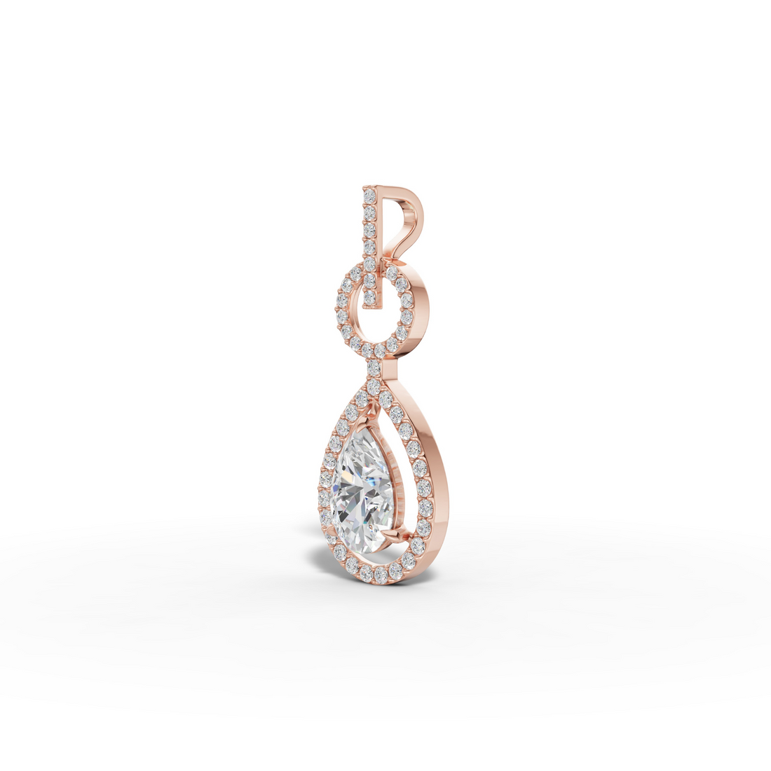 Aurora Drop Diamond Pendant