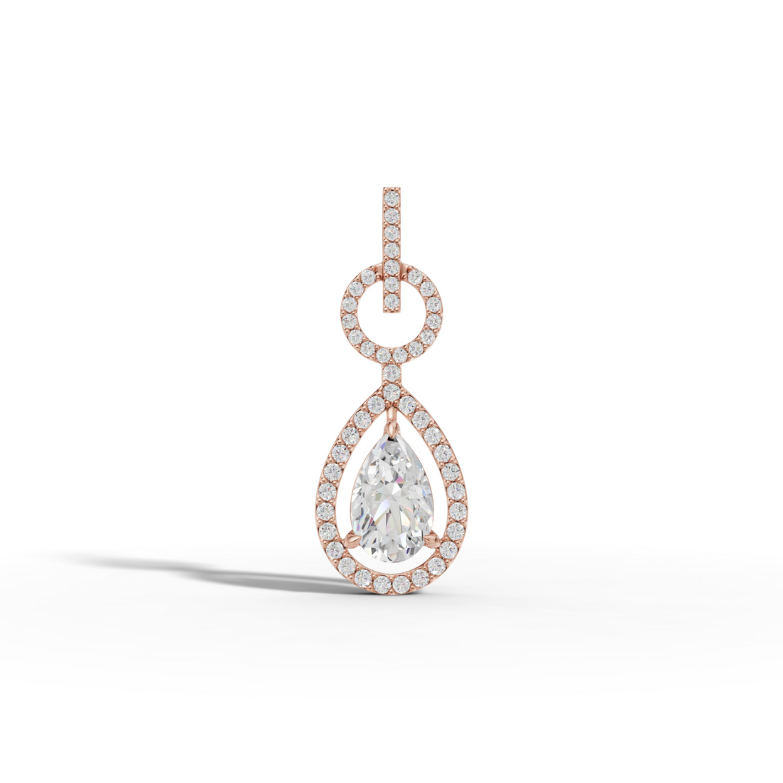 Aurora Drop Diamond Pendant