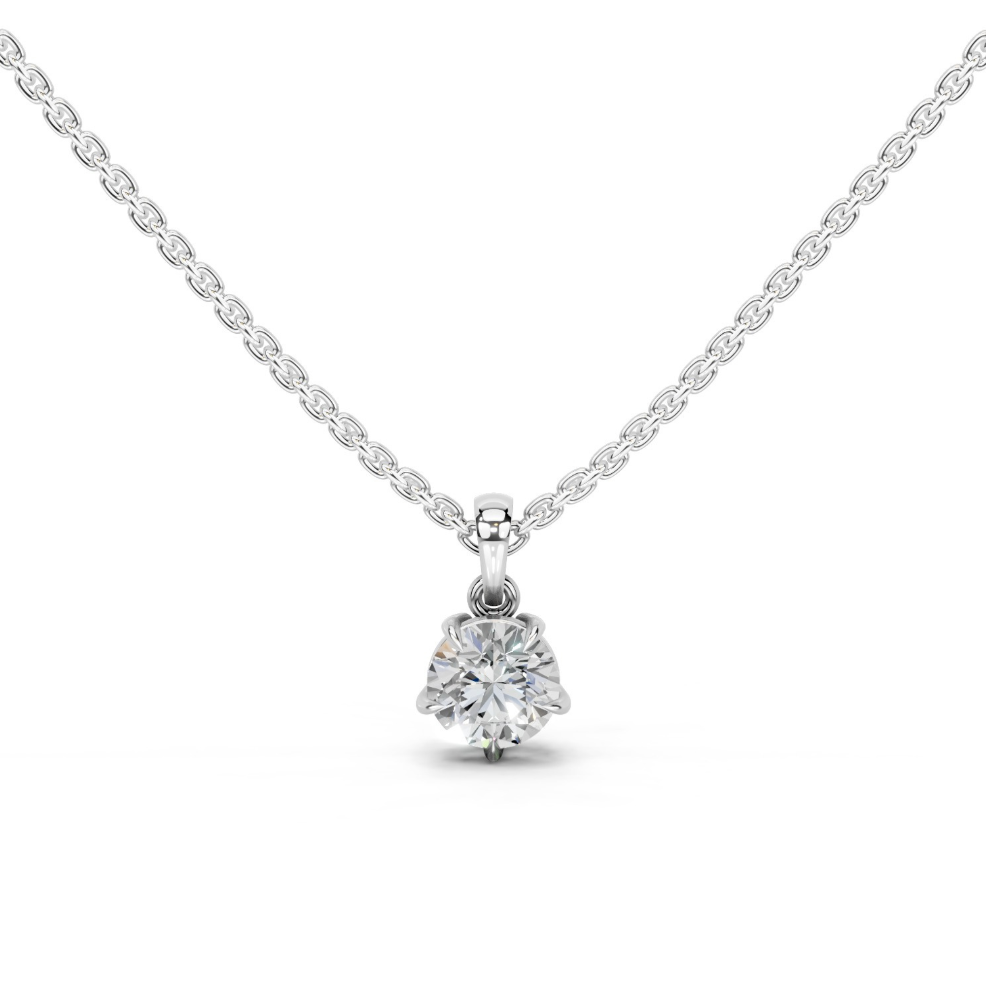 1 Carat Solitaire Drop Pendant