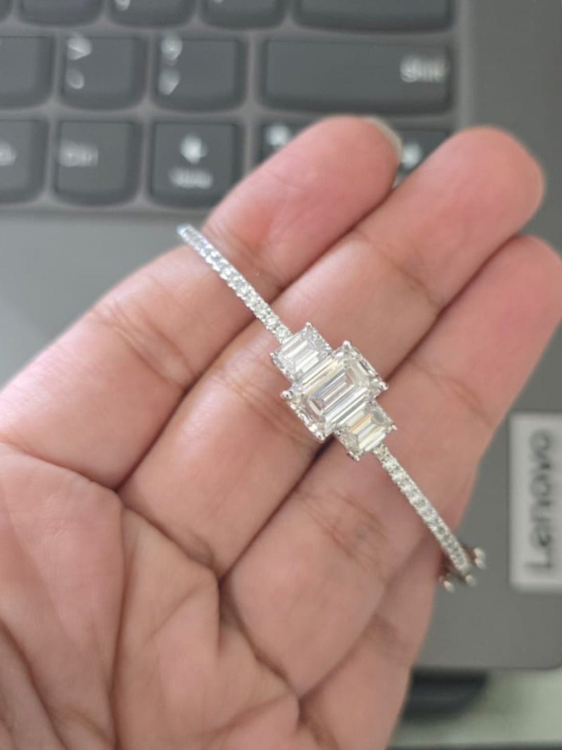 Elizabeth's Promise 5 Carat Emerald Diamond Bracelet