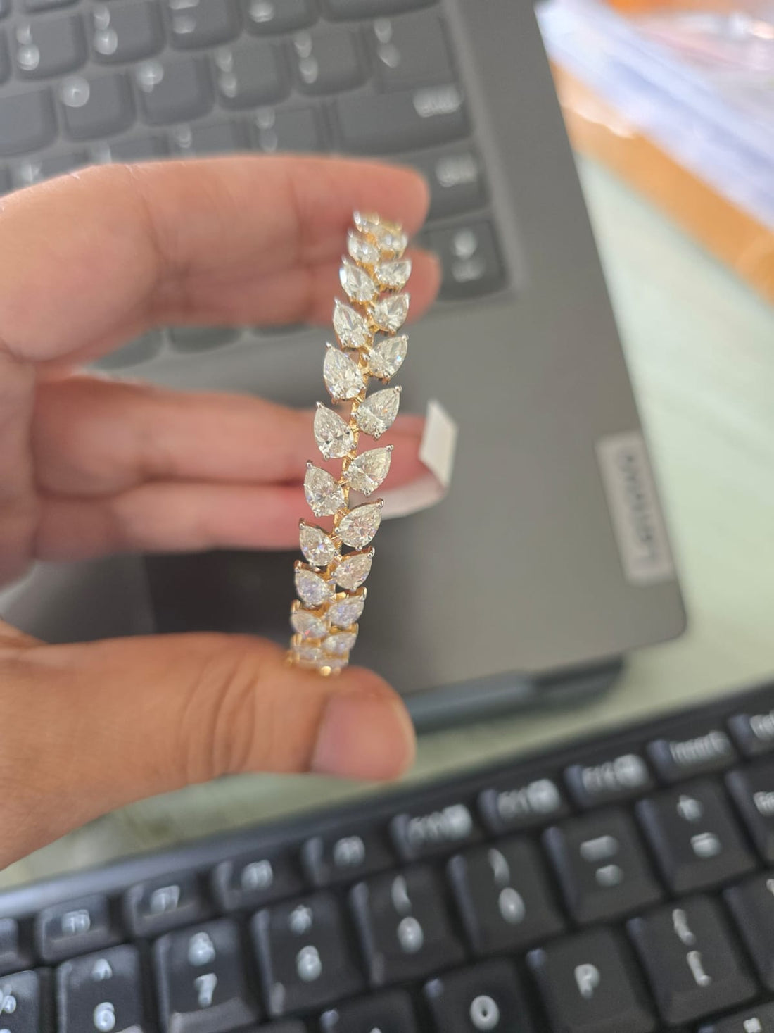 Laurel Signature Diamond Kada Bracelet