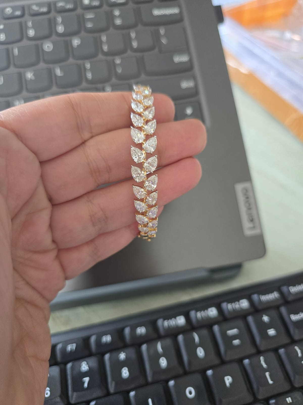 Laurel Signature Diamond Kada Bracelet
