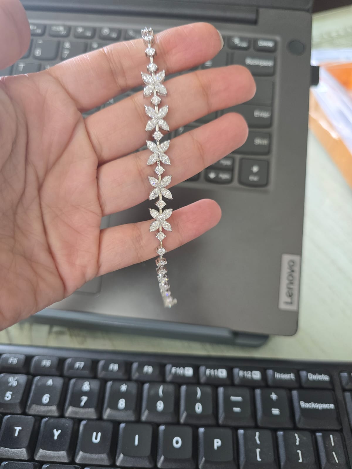 Floral Symphony Tennis Bracelet