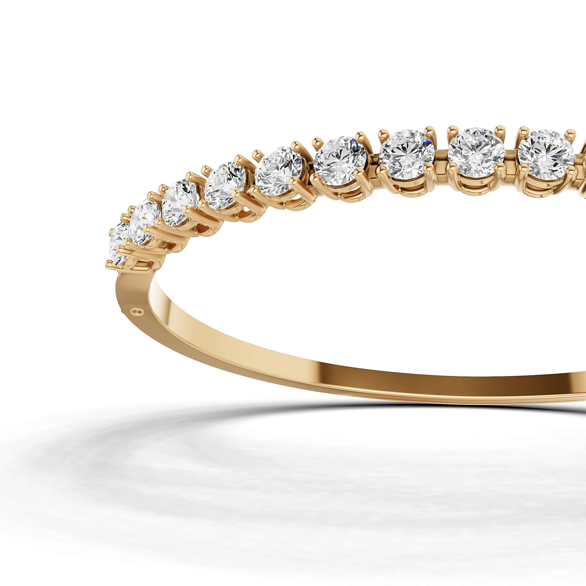 Amara Round Diamond Half-Eternity Bracelet