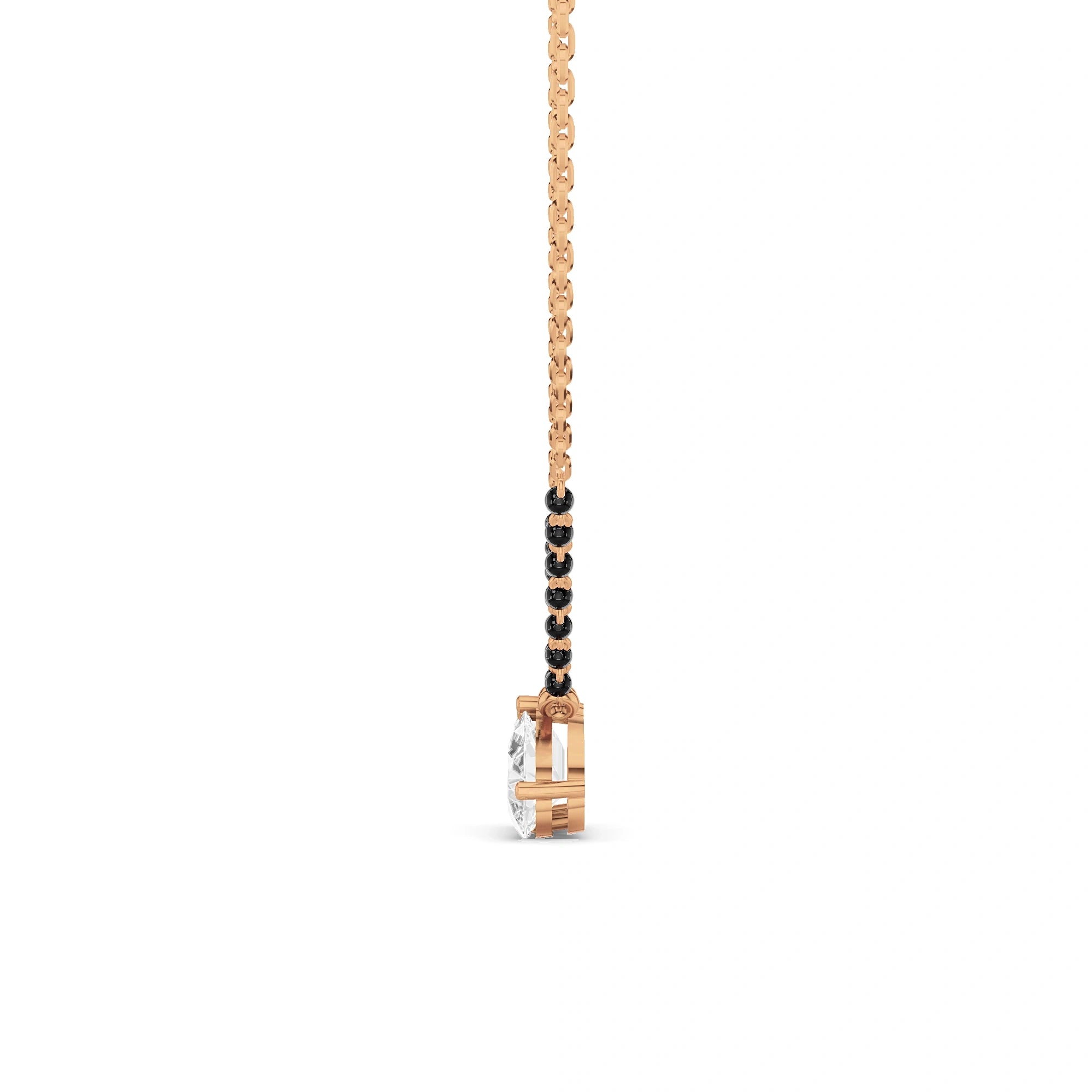Anika Emerald and Pear Diamond Mangalsutra (With Chain)