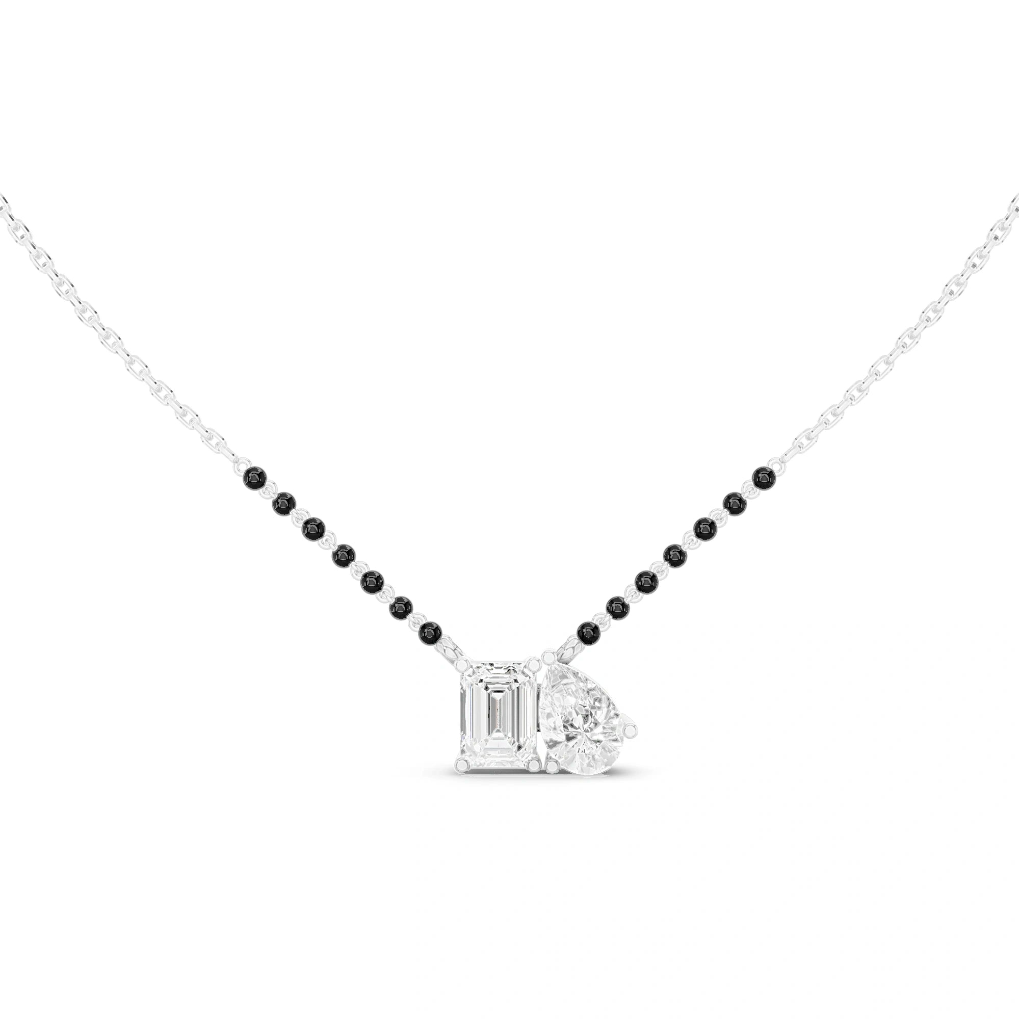 Anika Emerald and Pear Diamond Mangalsutra (With Chain)