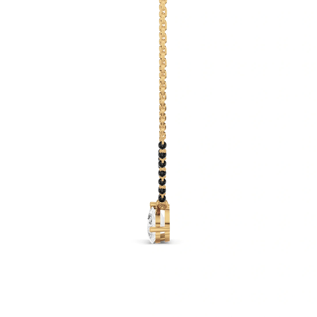 Anika Emerald and Pear Diamond Mangalsutra (With Chain)
