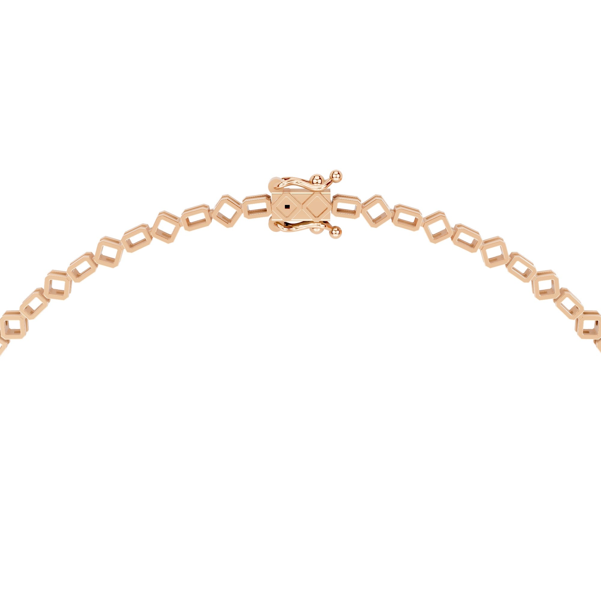 Radiant Asscher Solitaire Diamond Necklace