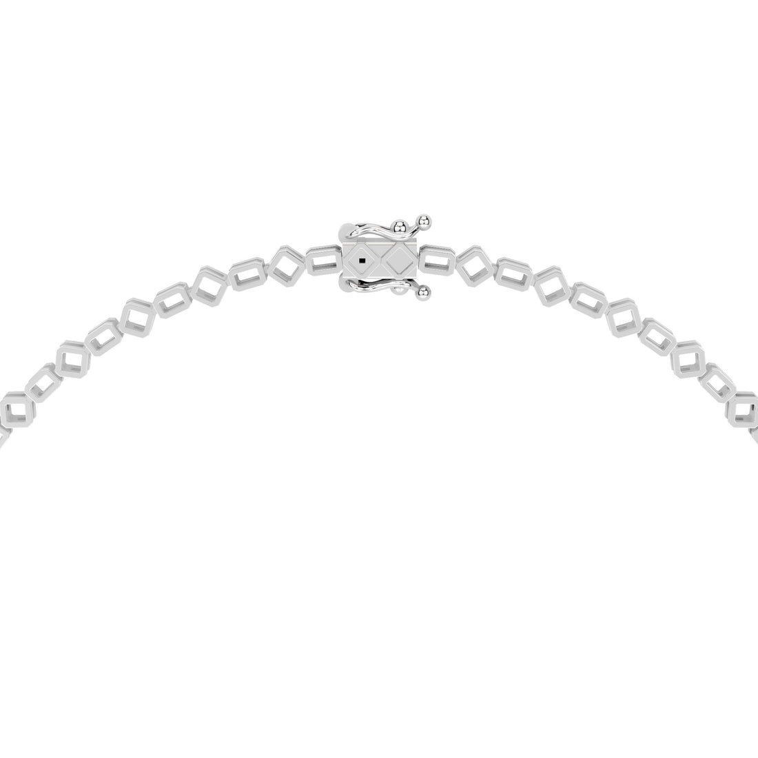Radiant Asscher Solitaire Diamond Necklace