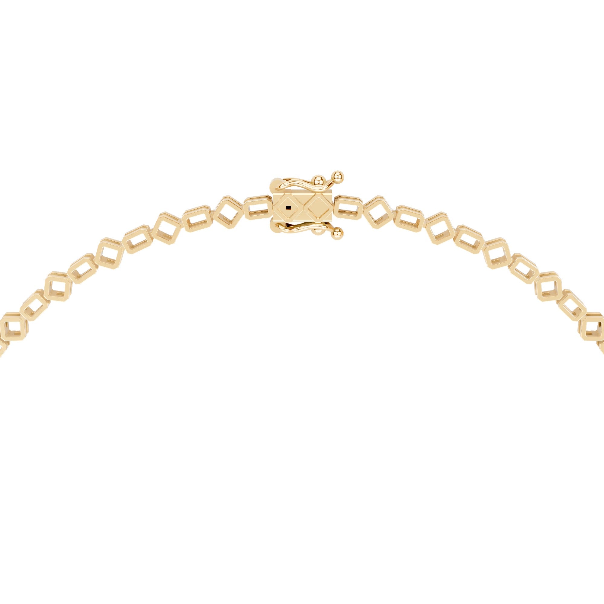 Radiant Asscher Solitaire Diamond Necklace